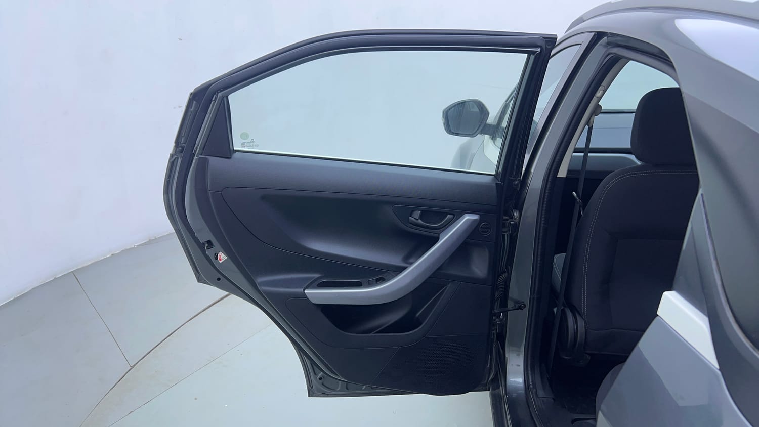 Used 2021 Tata Nexon XM Petrol Manual interior LEFT REAR DOOR OPEN VIEW
