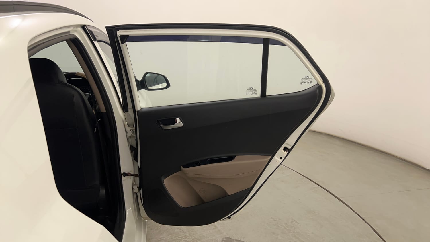 Used 2016 Hyundai Grand i10 Sportz 1.2 Kappa VTVT Petrol Manual interior RIGHT REAR DOOR OPEN VIEW