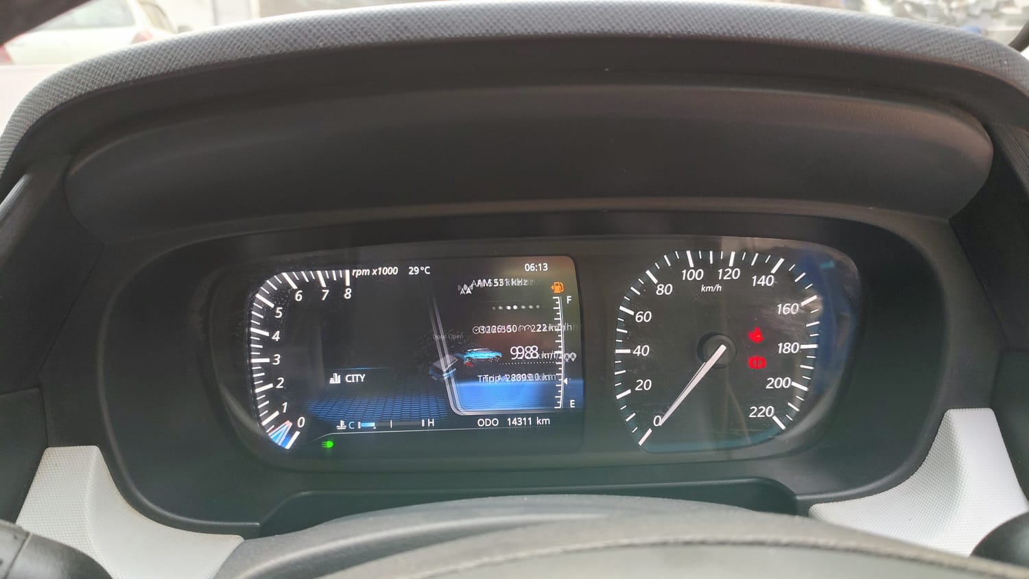 Used 2025 Tata Punch Creative Dual Tone Petrol Manual interior CLUSTERMETER VIEW