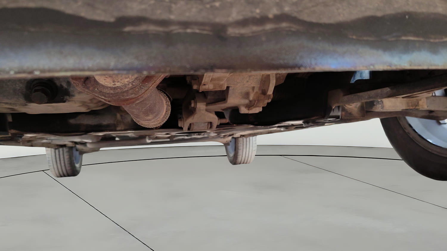 Used 2025 Tata Punch Creative Dual Tone Petrol Manual extra FRONT LEFT UNDERBODY VIEW