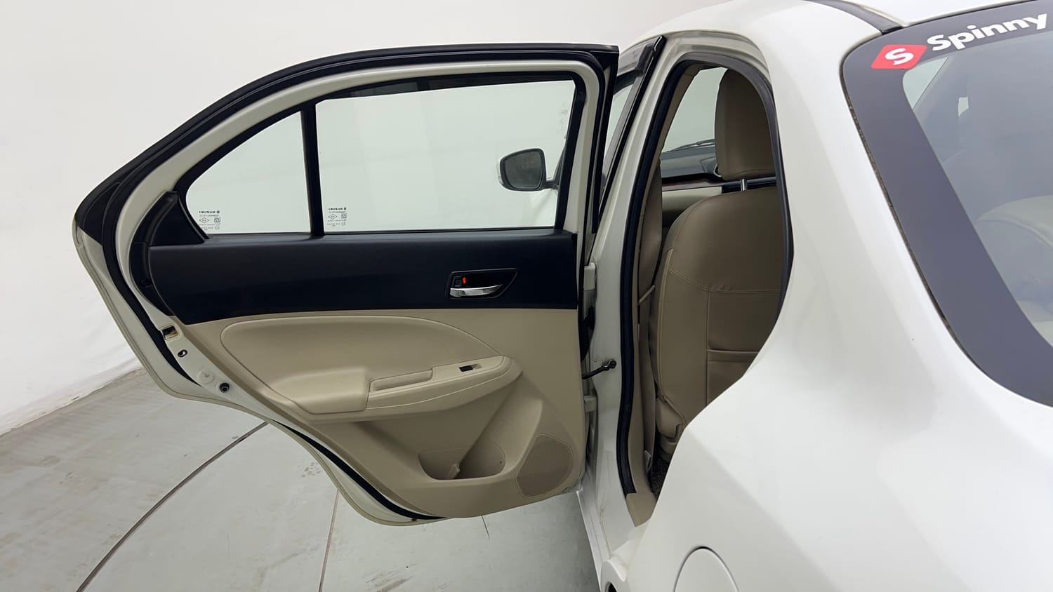 Used 2017 Maruti Suzuki Dzire VXi Petrol Manual interior LEFT REAR DOOR OPEN VIEW
