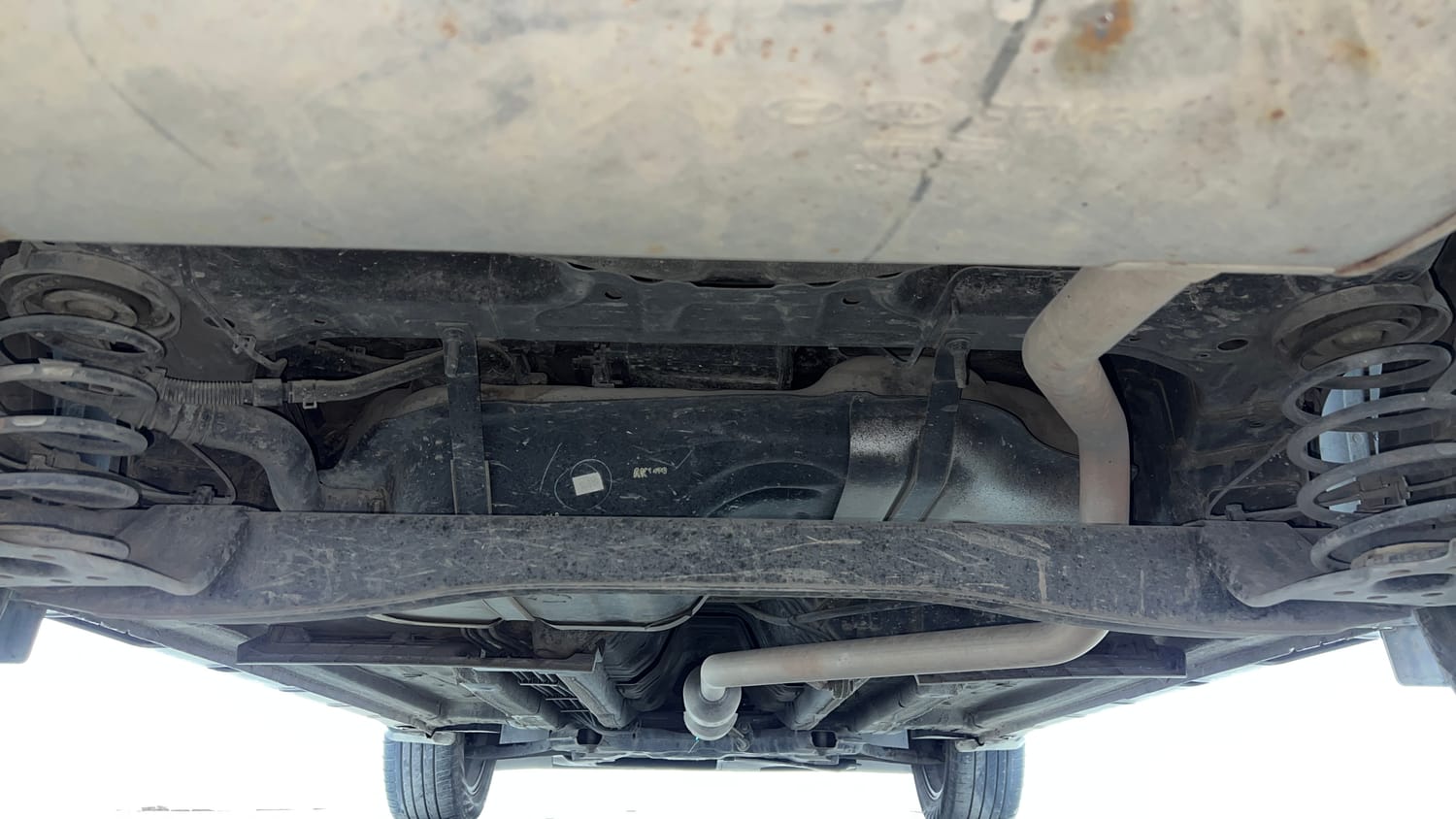 Used 2021 kia Seltos HTX IVT 1.5 Petrol Automatic extra REAR UNDERBODY VIEW (TAKEN FROM REAR)