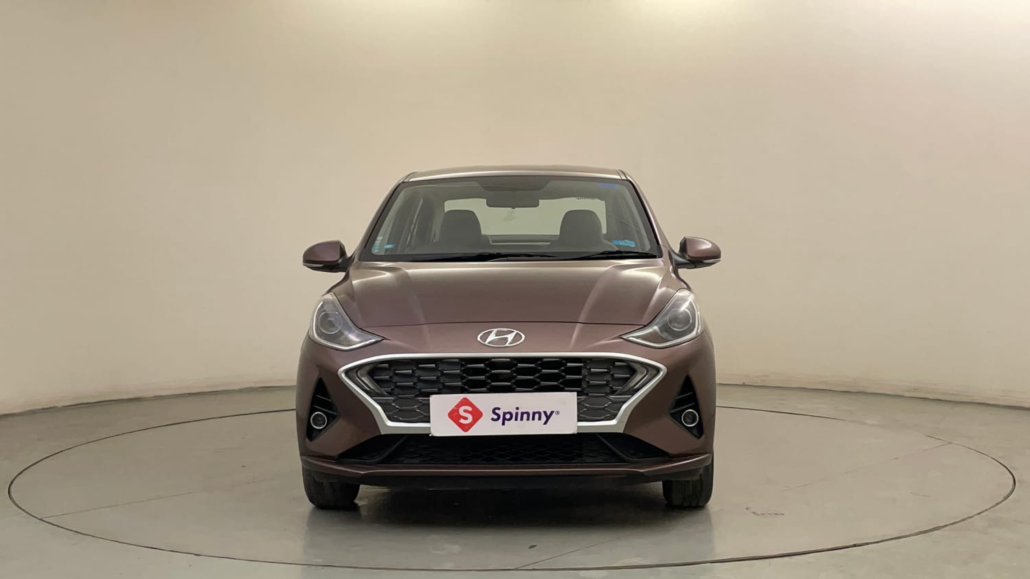 Used 2022 Hyundai Aura SX Plus 1.2 AMT Petrol Petrol Automatic exterior FRONT VIEW