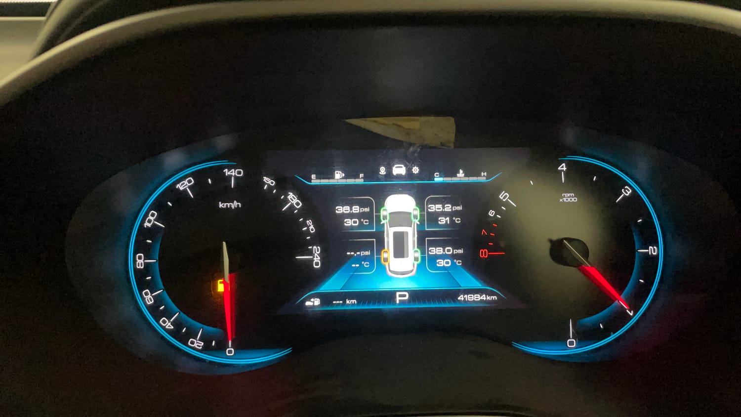 Used 2023 MG Motors Hector Plus Sharp 1.5 Petrol Turbo CVT 6-STR Petrol Automatic interior CLUSTERMETER VIEW