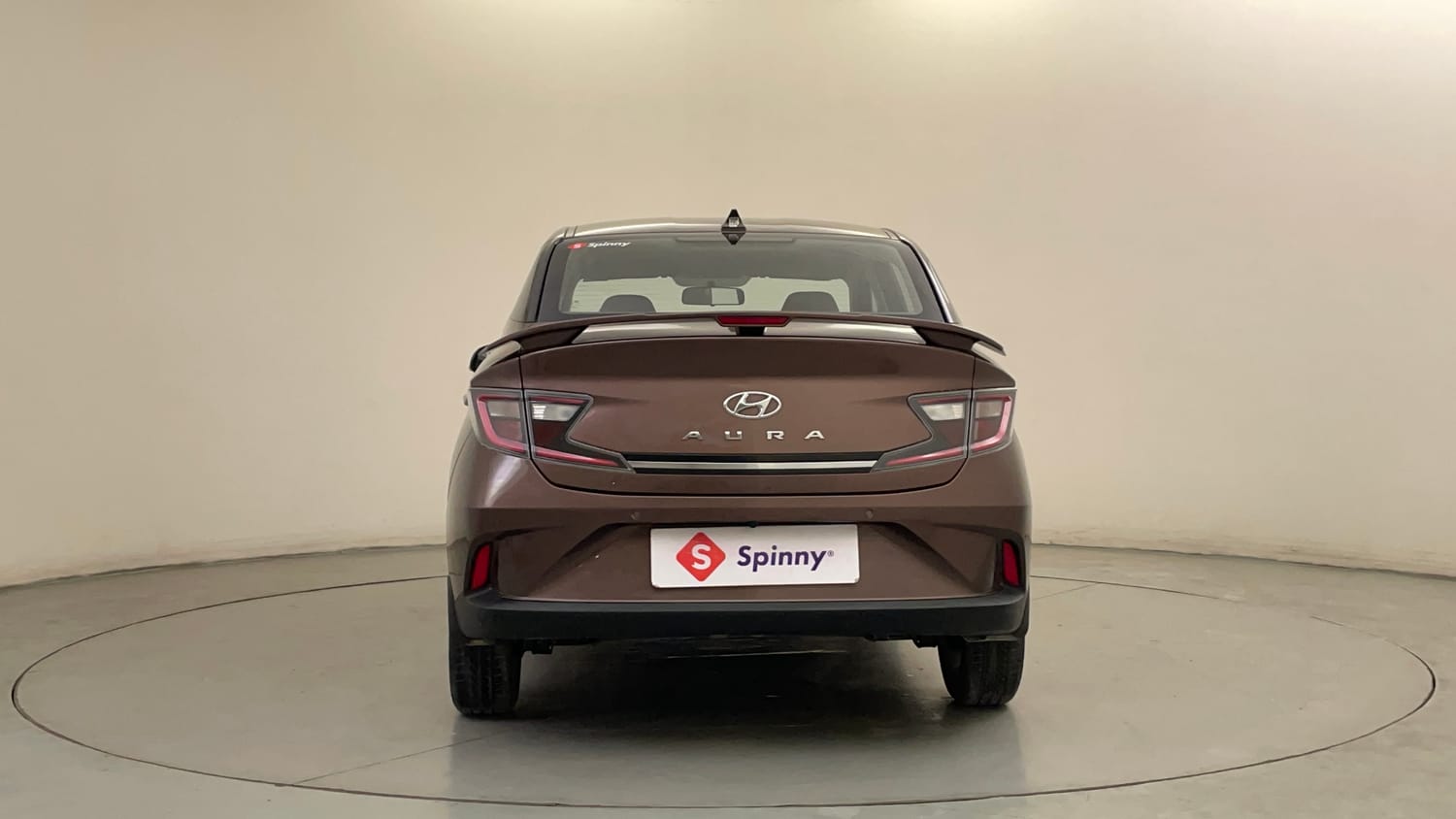 Used 2022 Hyundai Aura SX Plus 1.2 AMT Petrol Petrol Automatic exterior BACK VIEW