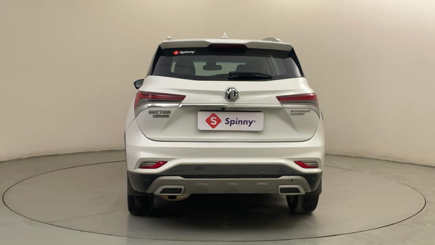 Used 2023 MG Motors Hector Plus Sharp 1.5 Petrol Turbo CVT 6-STR Petrol Automatic exterior BACK VIEW