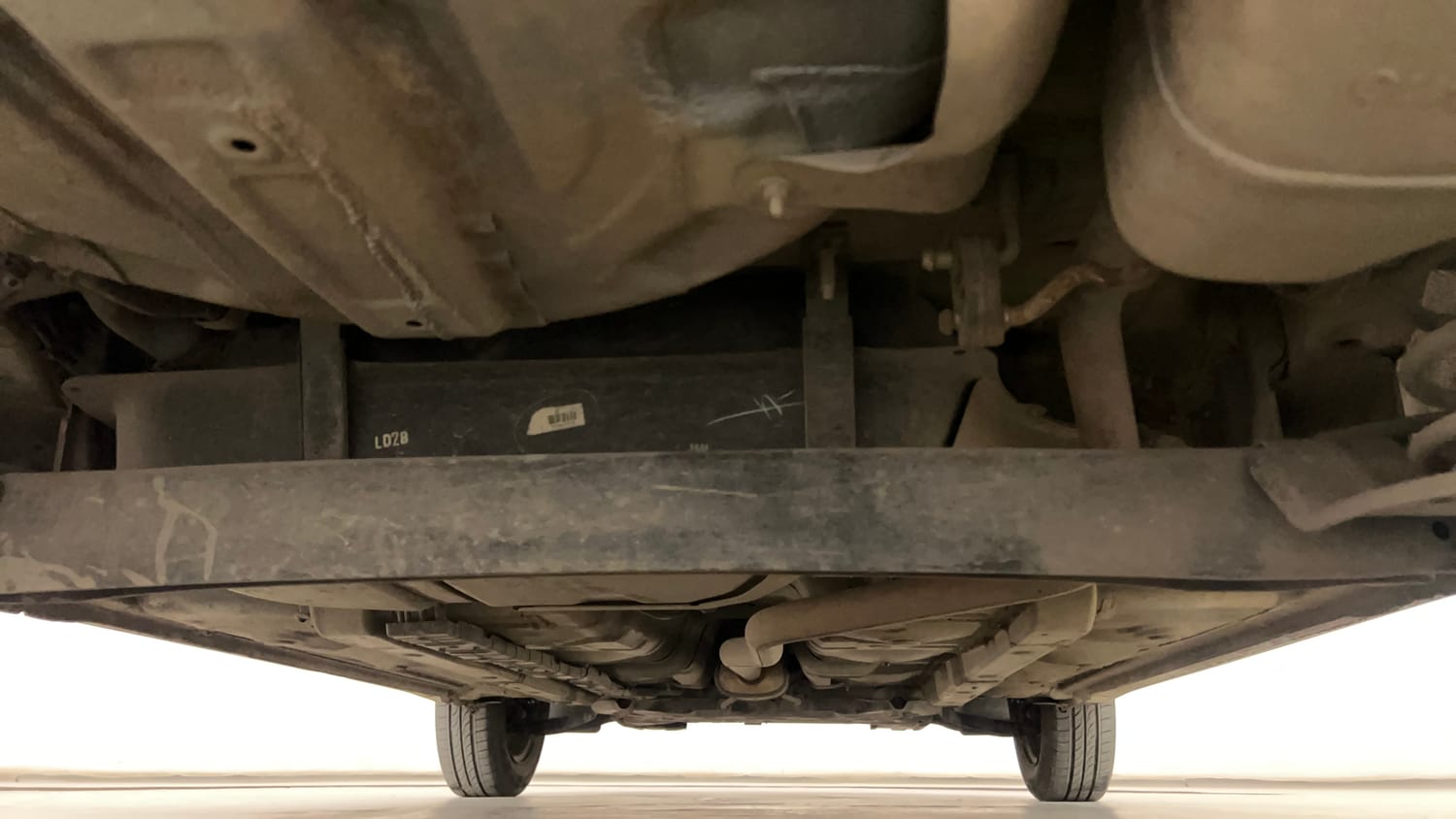 Used 2016 Hyundai Grand i10 Sportz 1.2 Kappa VTVT Petrol Manual extra REAR UNDERBODY VIEW (TAKEN FROM REAR)
