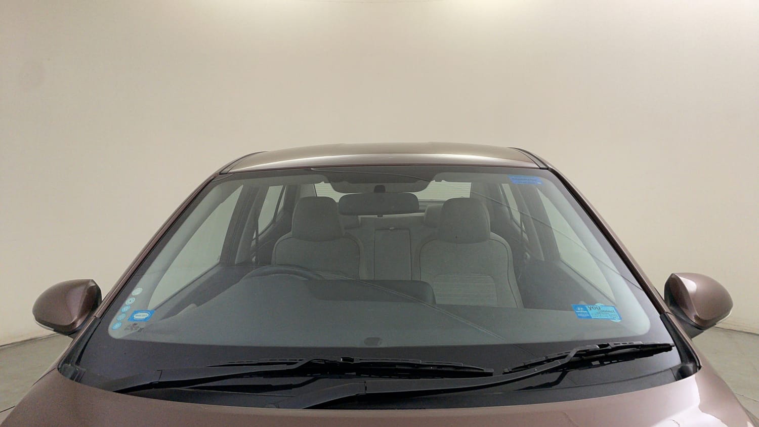 Used 2022 Hyundai Aura SX Plus 1.2 AMT Petrol Petrol Automatic exterior FRONT WINDSHIELD VIEW