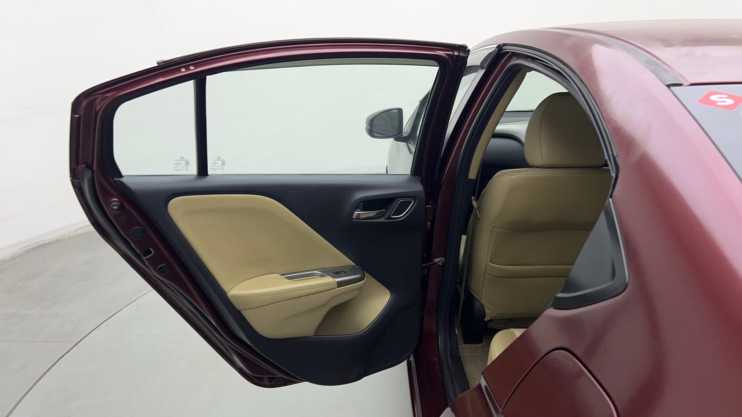 Used 2017 Honda City ZX CVT Petrol Petrol Automatic interior LEFT REAR DOOR OPEN VIEW