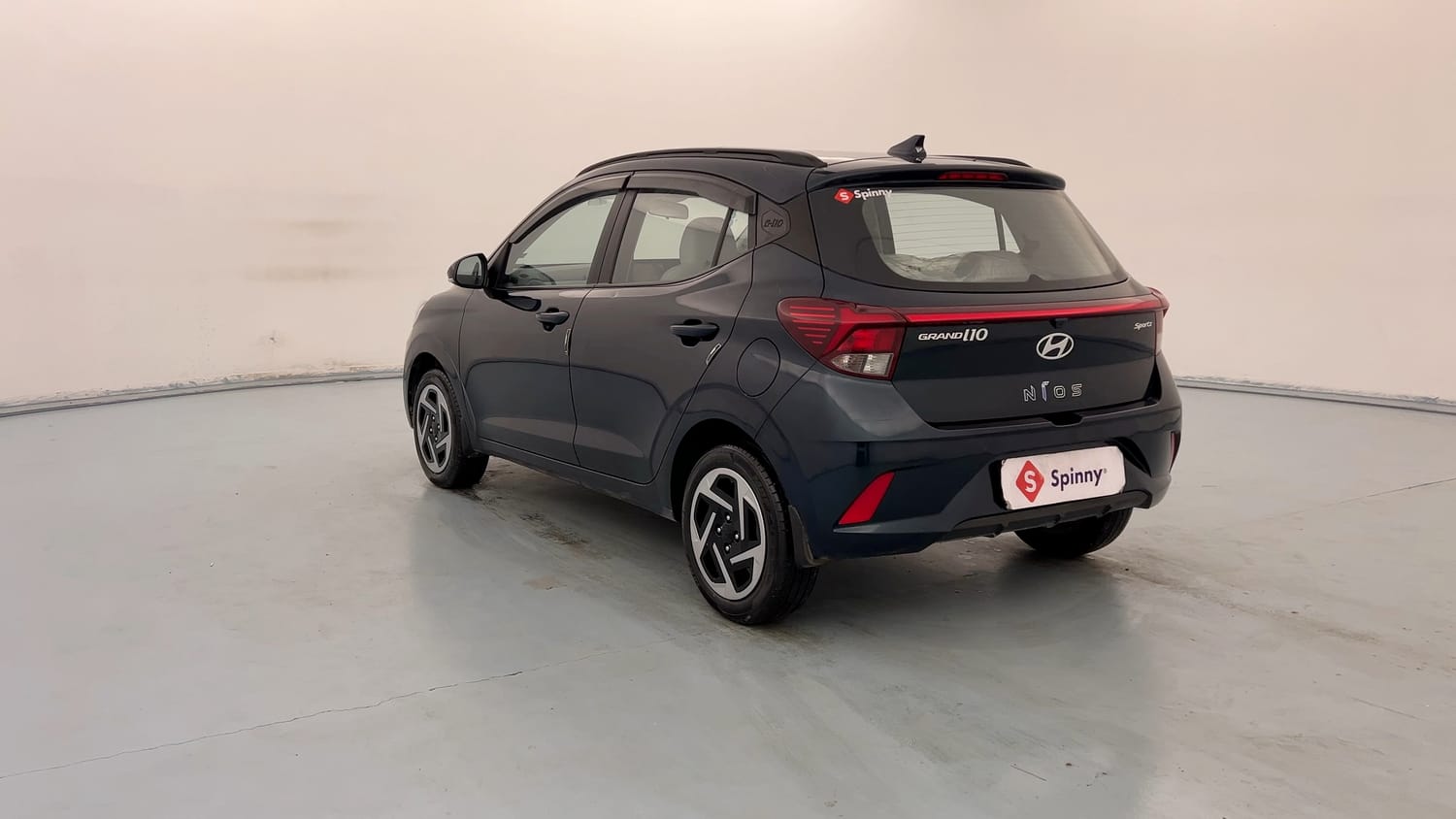 Used 2023 Hyundai Grand i10 Nios Sportz 1.2 Kappa VTVT Petrol Manual exterior LEFT REAR CORNER VIEW
