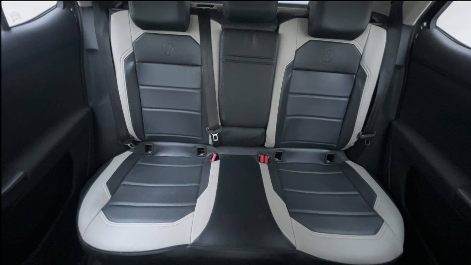 Used 2022 Volkswagen Taigun Highline 1.0 TSI MT Petrol Manual interior REAR SEAT CONDITION VIEW