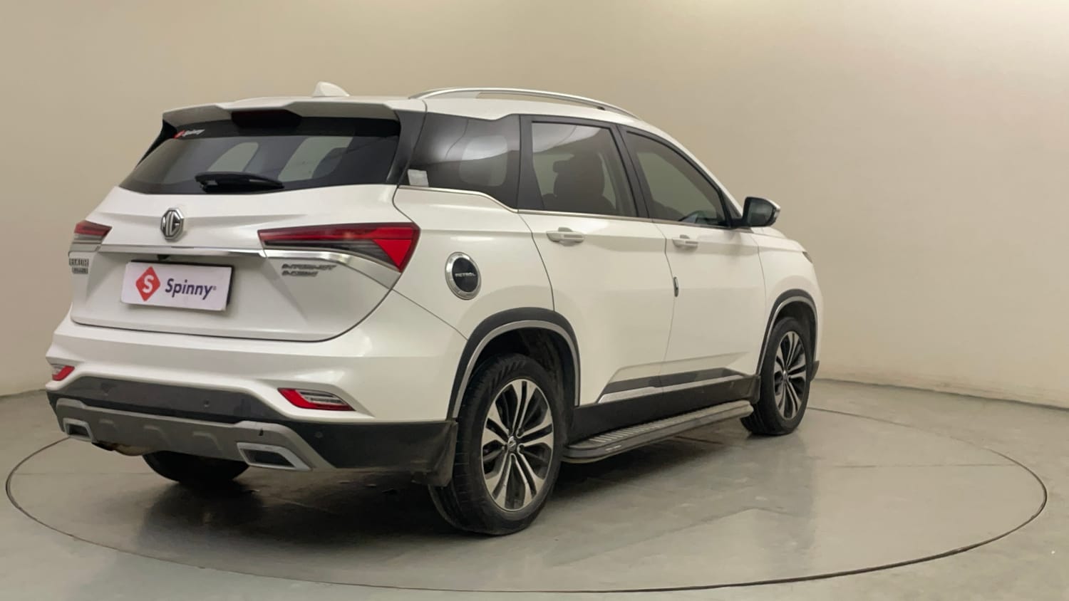 Used 2023 MG Motors Hector Plus Sharp 1.5 Petrol Turbo CVT 6-STR Petrol Automatic exterior RIGHT REAR CORNER VIEW