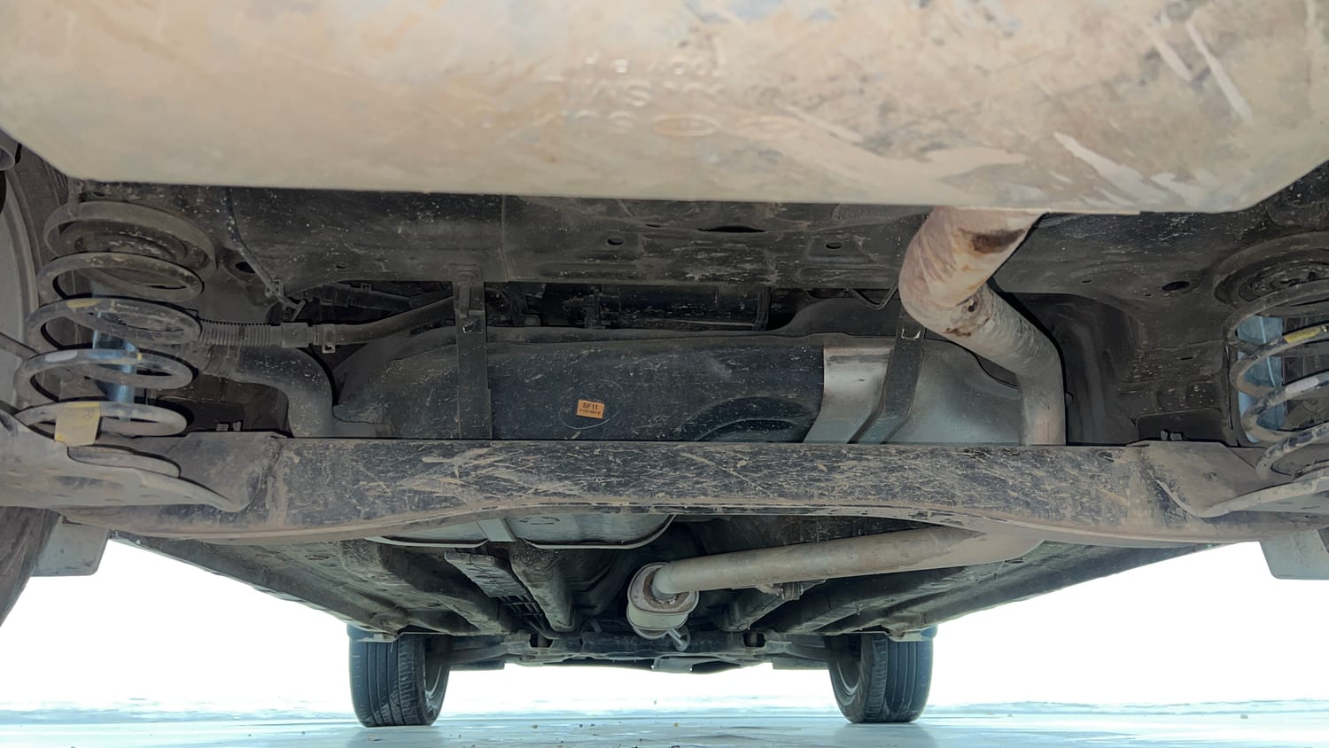 Used 2020 Hyundai Creta SX (O) 1.4 Turbo 7 DCT Petrol Automatic extra REAR UNDERBODY VIEW (TAKEN FROM REAR)