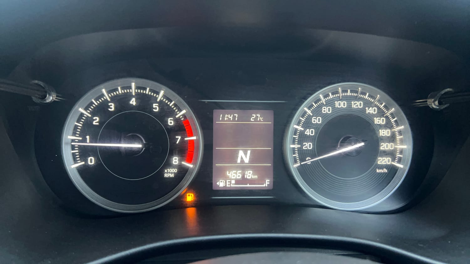 Used 2023 Toyota Glanza S AMT Petrol Automatic interior CLUSTERMETER VIEW
