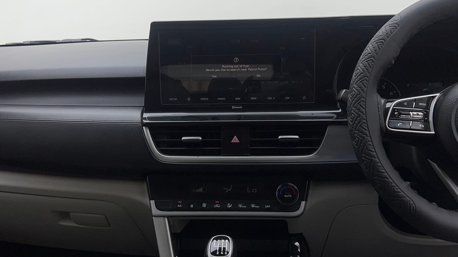 Used 2023 Kia Seltos HTX 1.5 Petrol Manual interior MUSIC SYSTEM & AC CONTROL VIEW