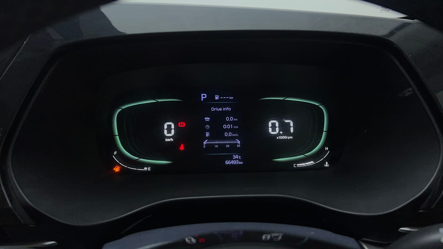 Used 2022 Kia Carens Luxury Plus 1.5 Diesel AT 7 STR Diesel Automatic interior CLUSTERMETER VIEW