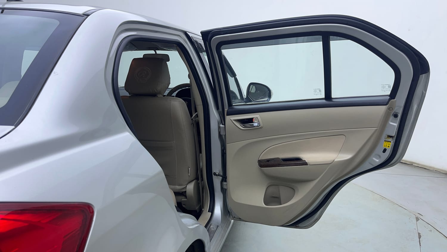 Used 2014 Maruti Suzuki Swift Dzire VXI Petrol Manual interior RIGHT REAR DOOR OPEN VIEW