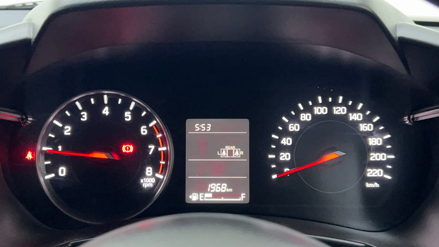 Used 2025 Maruti Suzuki Swift LXi Petrol Manual interior CLUSTERMETER VIEW