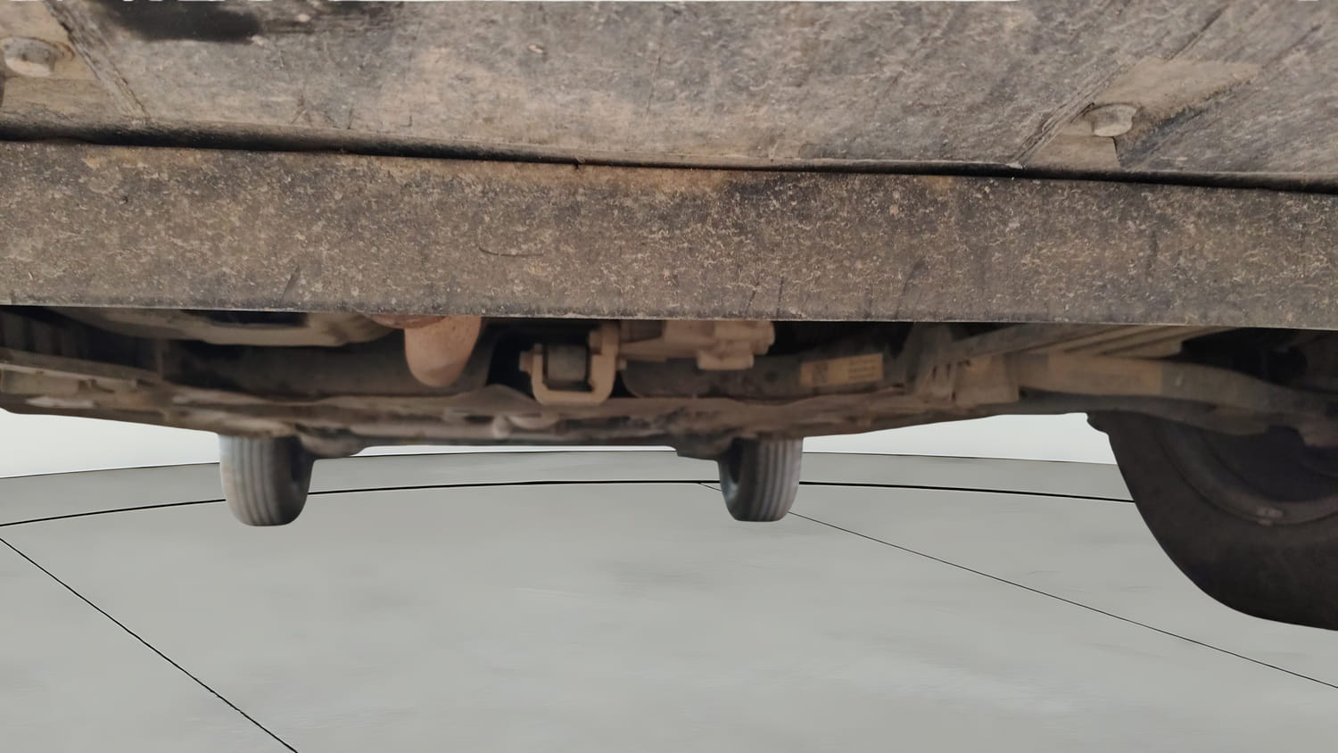 Used 2024 Tata Punch Adventure MT Petrol Manual extra FRONT LEFT UNDERBODY VIEW