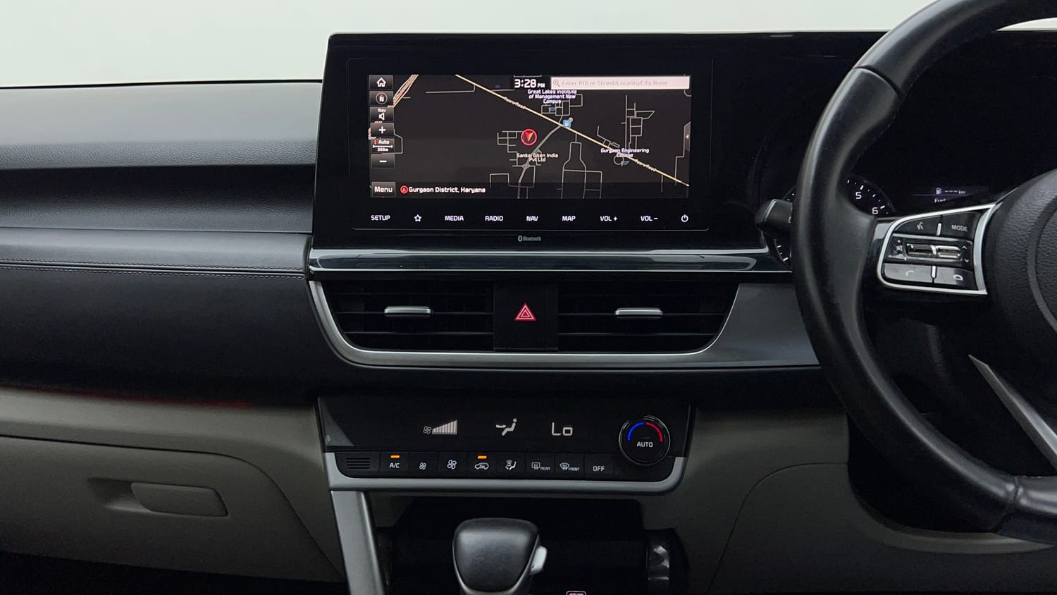 Used 2021 kia Seltos HTX IVT 1.5 Petrol Automatic interior MUSIC SYSTEM & AC CONTROL VIEW