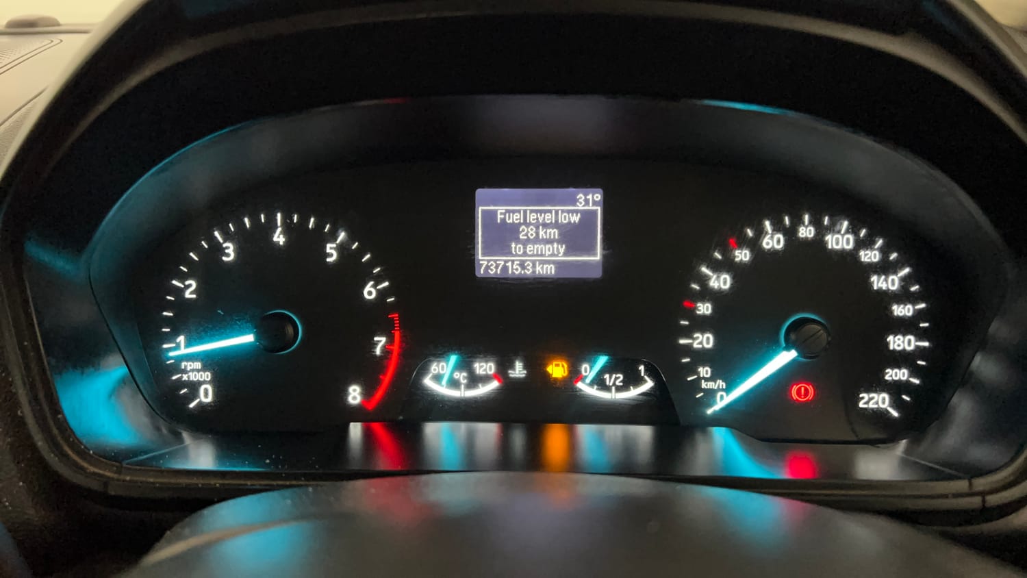 Used 2017 Ford EcoSport Titanium 1.5L Ti-VCT Petrol Manual interior CLUSTERMETER VIEW