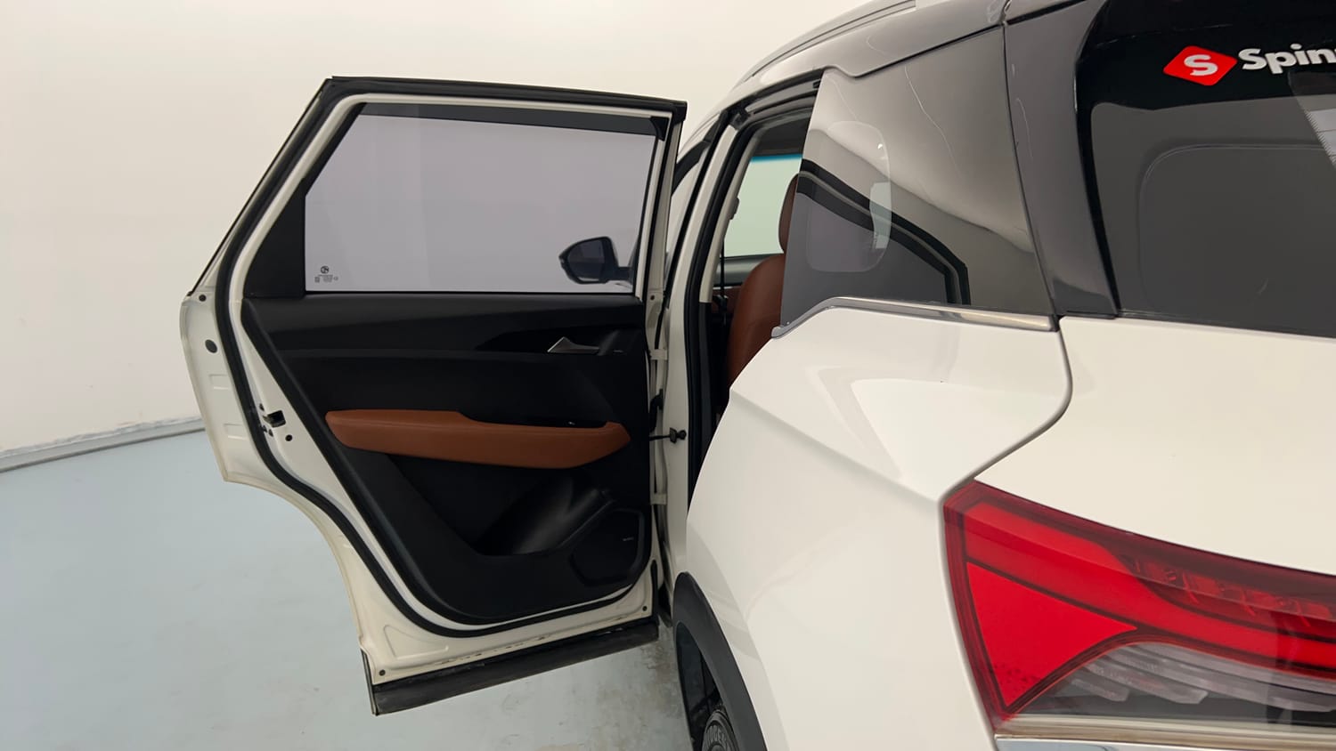 Used 2020 MG Motors Hector Plus Sharp 1.5 DCT Petrol Petrol Automatic interior LEFT REAR DOOR OPEN VIEW