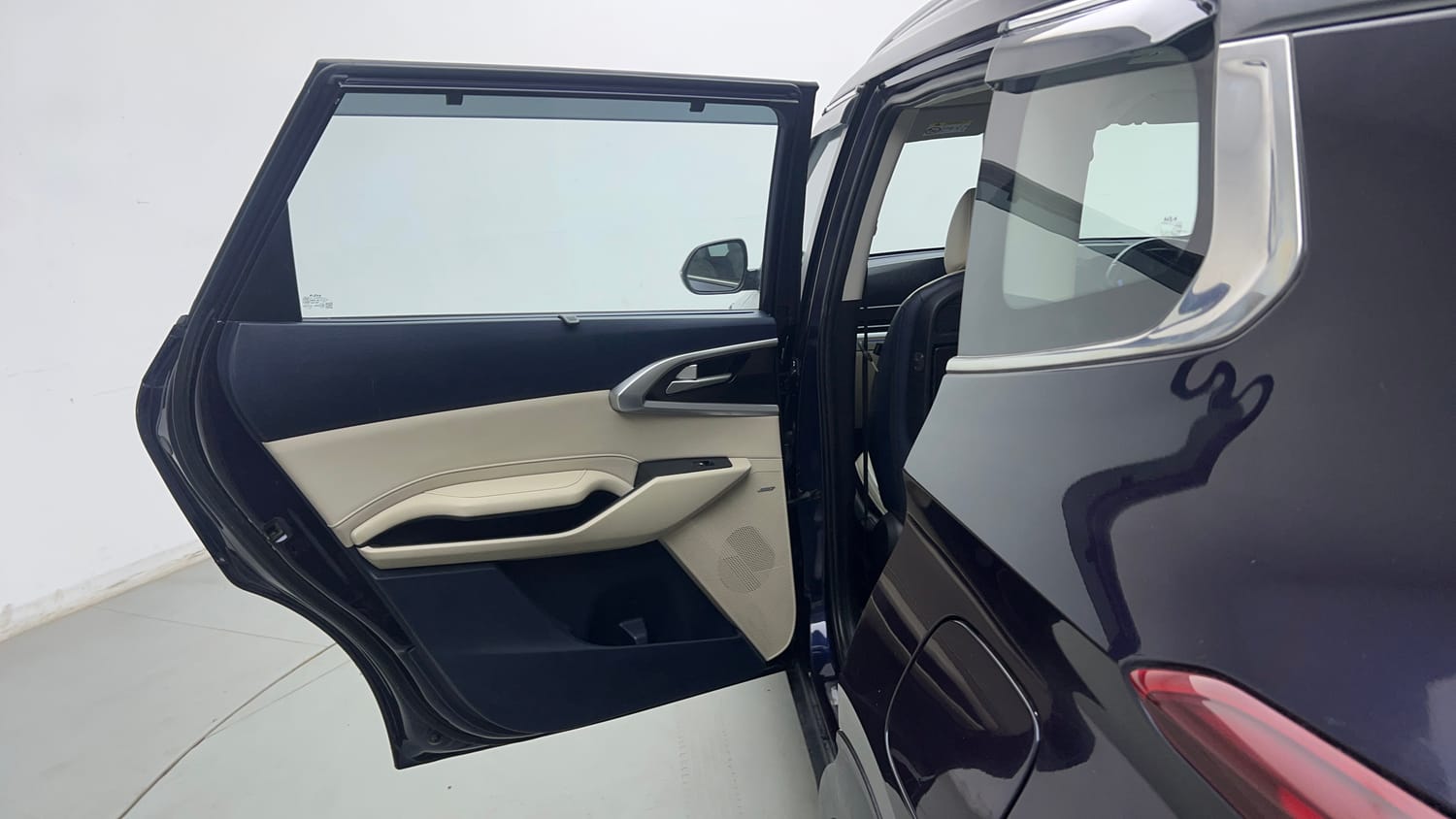 Used 2022 Kia Carens Luxury Plus 1.5 Diesel AT 7 STR Diesel Automatic interior LEFT REAR DOOR OPEN VIEW