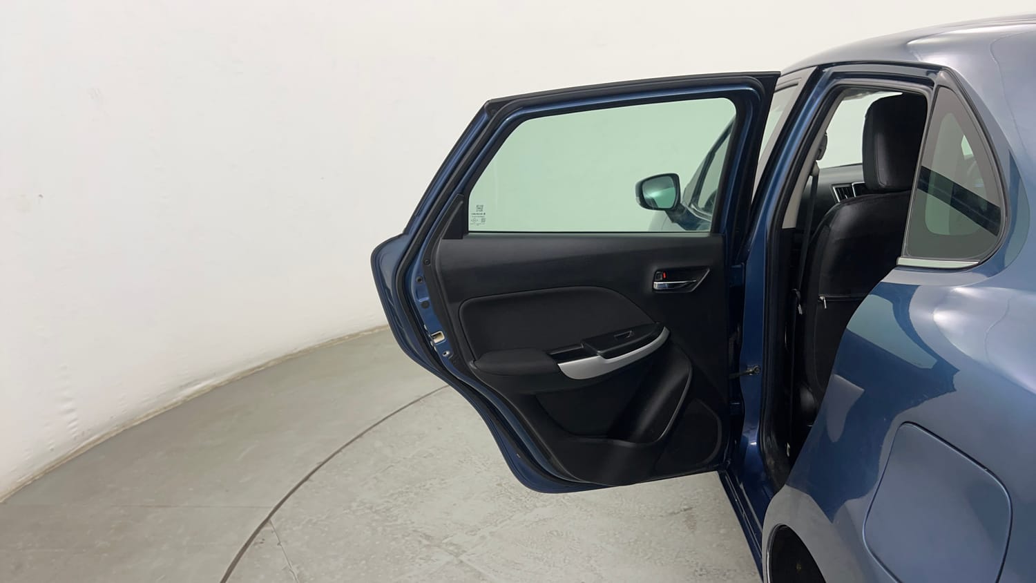 Used 2017 Maruti Suzuki Baleno Alpha 1.2 Petrol Manual interior LEFT REAR DOOR OPEN VIEW