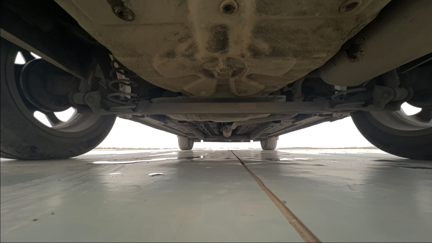 Used 2024 Tata Punch Creative Dual Tone AMT Sunroof Petrol Automatic extra REAR UNDERBODY VIEW (TAKEN FROM REAR)