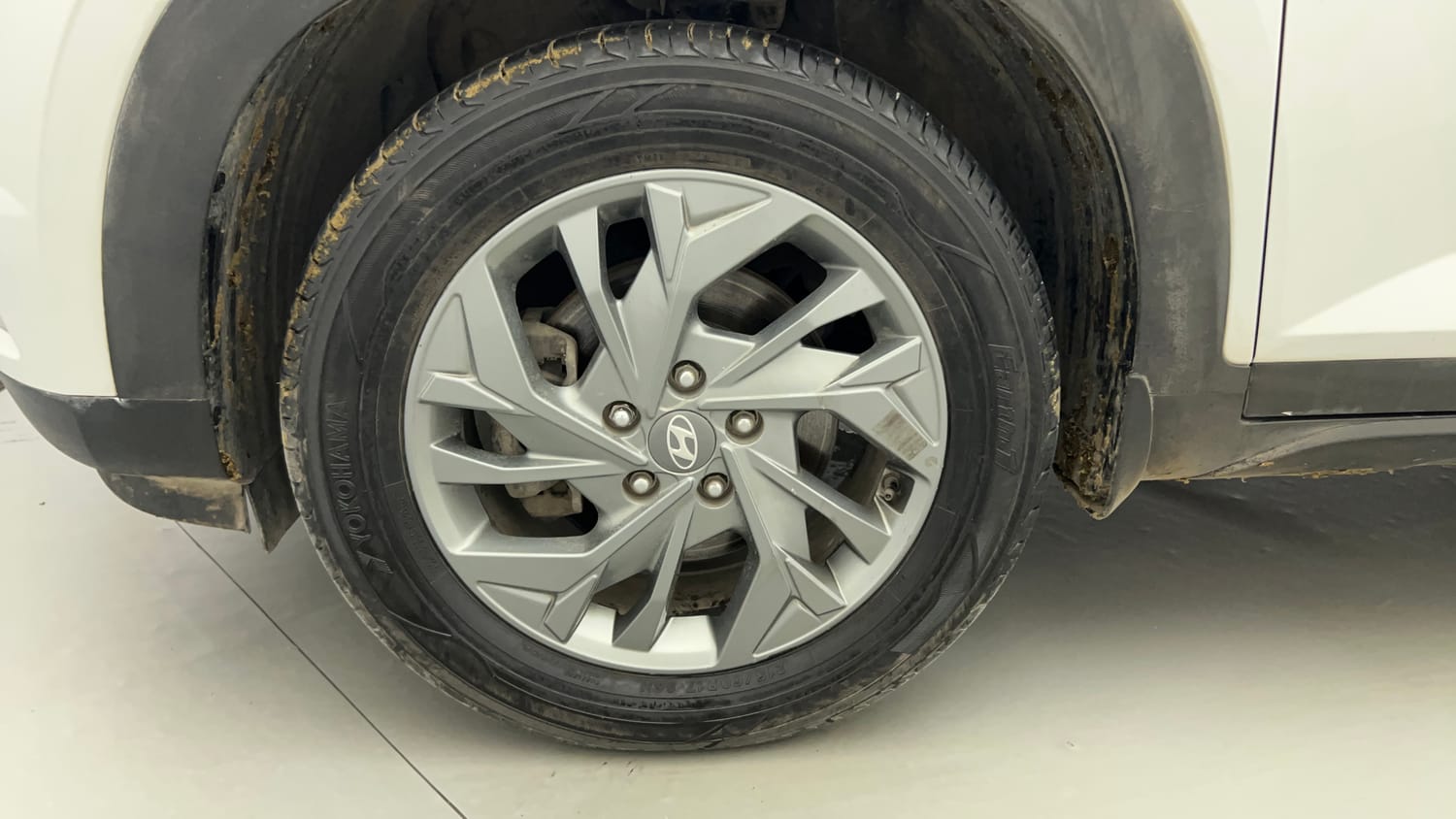 Used 2020 Hyundai Creta SX (O) 1.4 Turbo 7 DCT Petrol Automatic tyres LEFT FRONT TYRE RIM VIEW