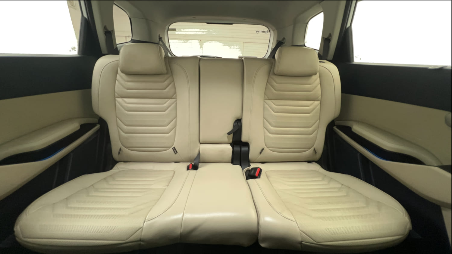 Used 2022 Kia Carens Luxury Plus 1.4 Petrol 7 STR Petrol Manual interior REAR SEAT CONDITION VIEW