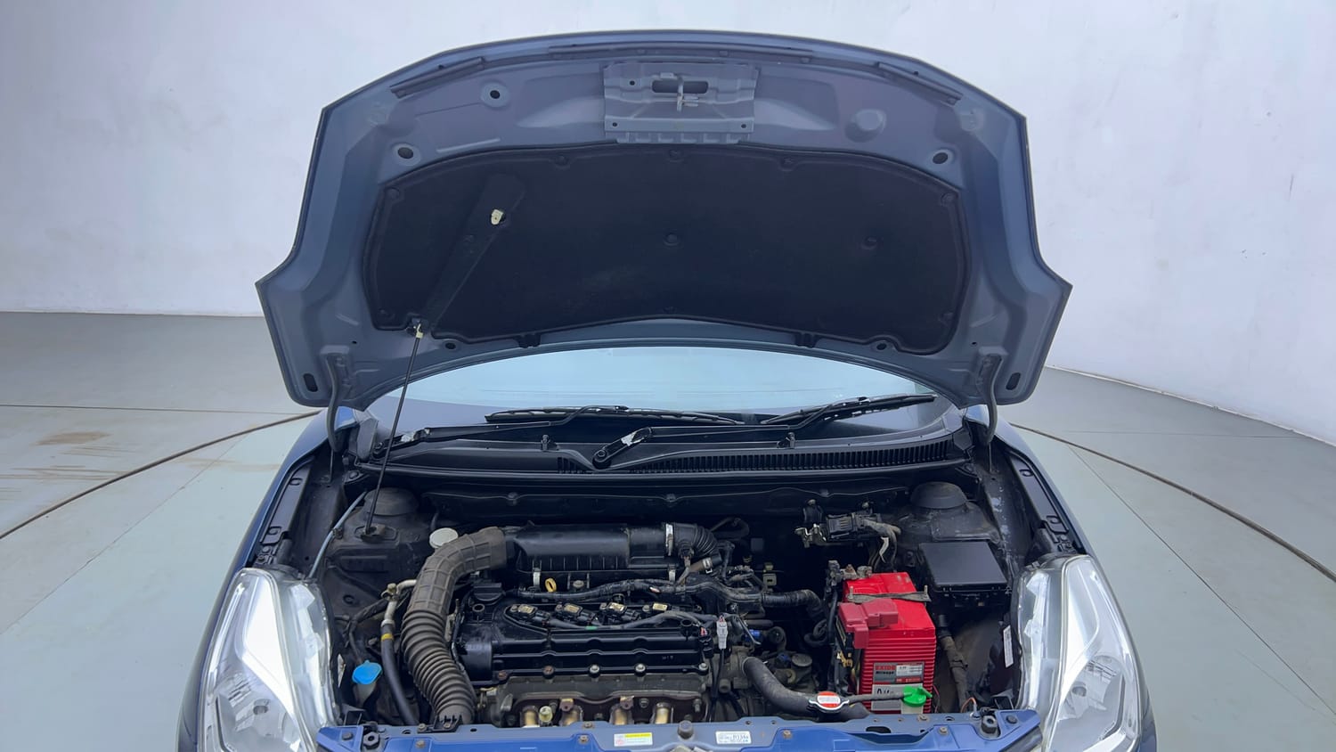 Used 2017 Maruti Suzuki Baleno Sigma 1.2 Petrol Manual engine ENGINE & BONNET OPEN FRONT VIEW
