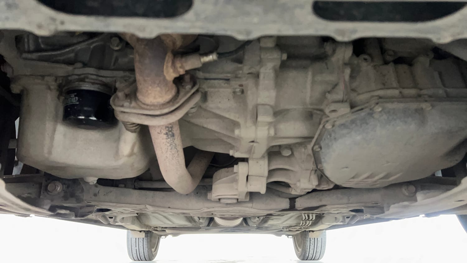 Used 2016 Maruti Suzuki Baleno Zeta 1.2 Petrol Manual extra FRONT LEFT UNDERBODY VIEW