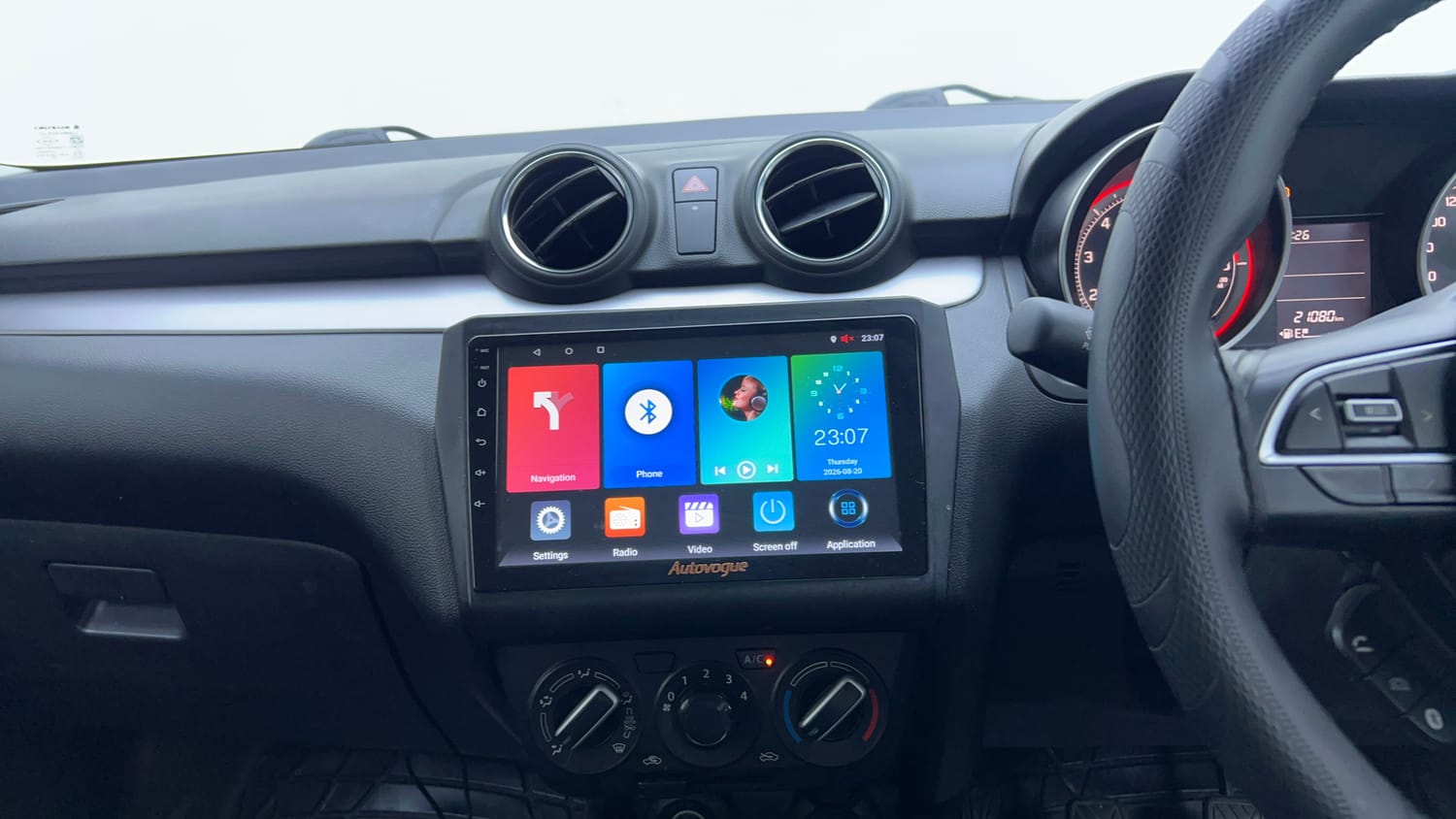 Used 2022 Maruti Suzuki Swift VXi Petrol Manual interior MUSIC SYSTEM & AC CONTROL VIEW