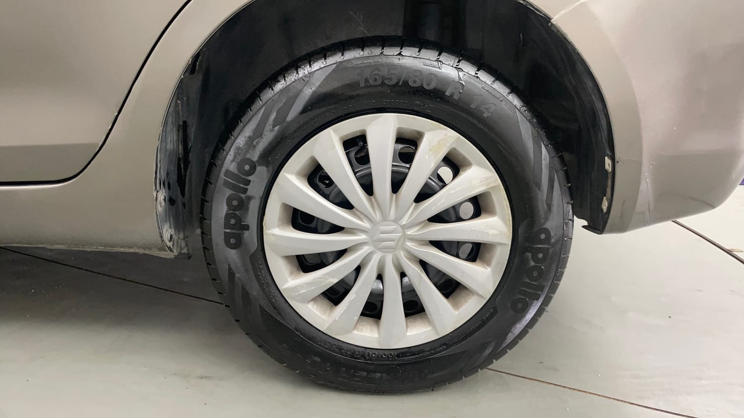 Used 2016 Maruti Suzuki Swift Dzire VXI Petrol Manual tyres LEFT REAR TYRE RIM VIEW