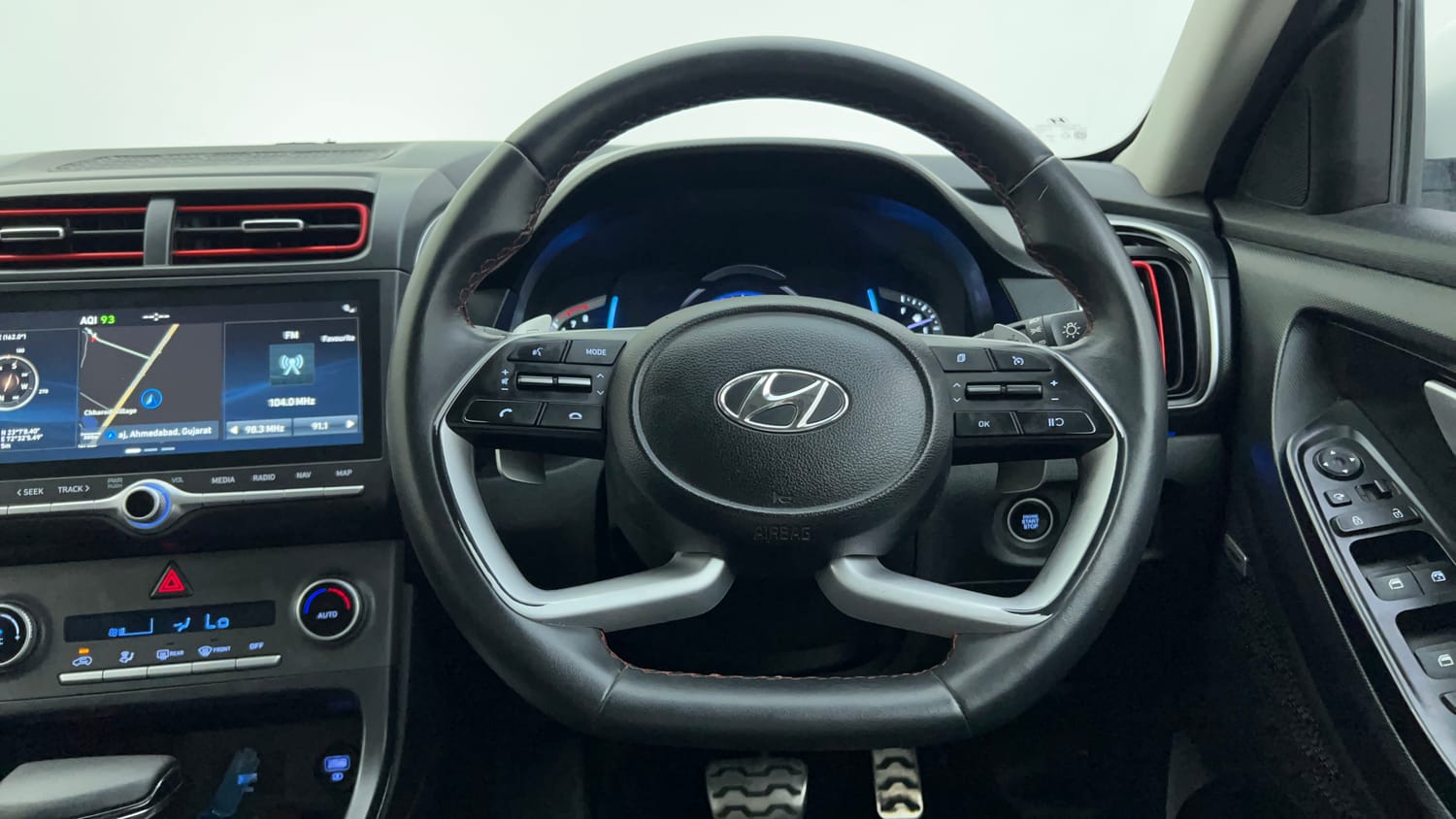 Used 2020 Hyundai Creta SX (O) 1.4 Turbo 7 DCT Petrol Automatic interior STEERING VIEW
