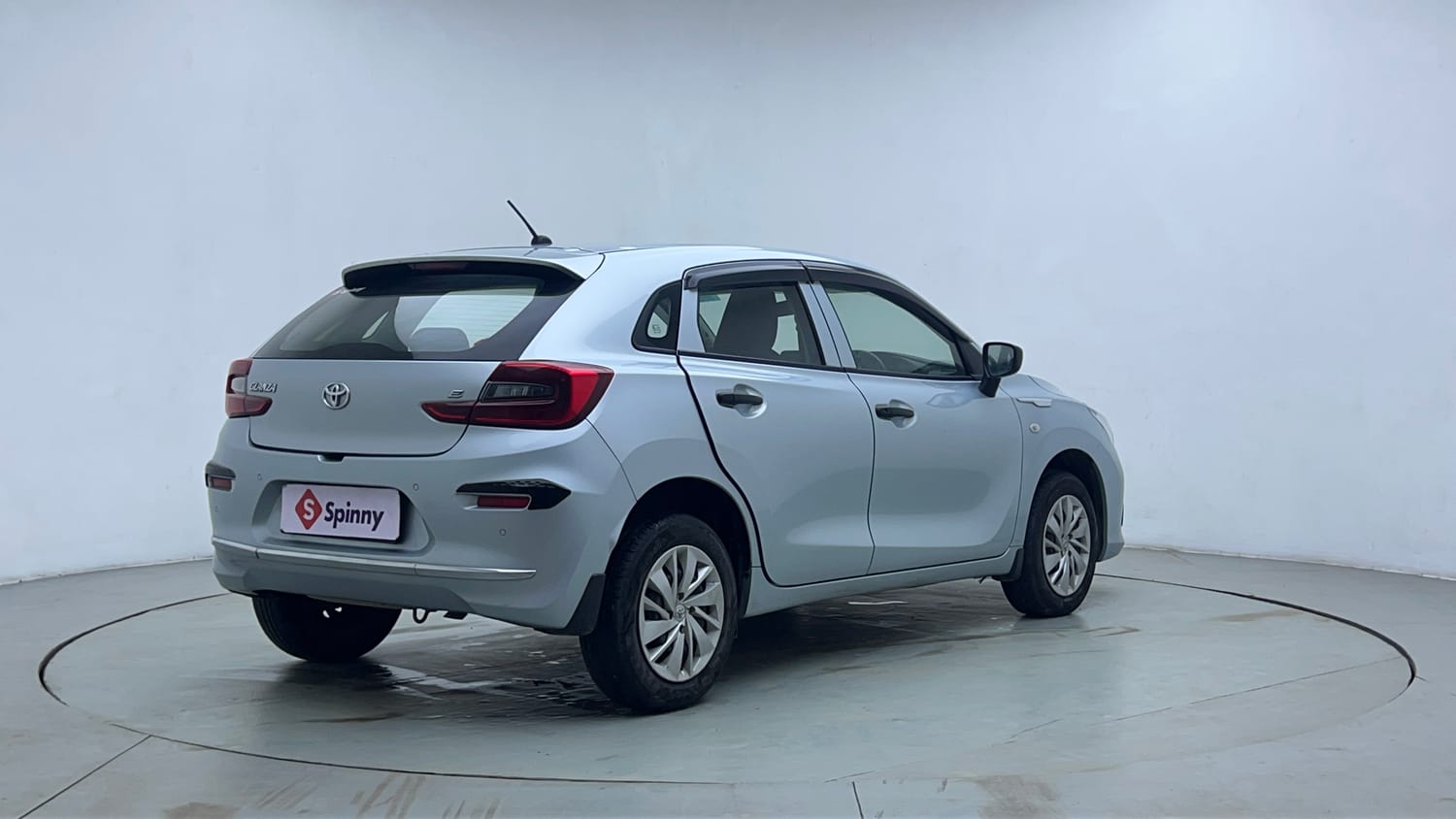 Used 2024 Toyota Glanza E Petrol Manual exterior RIGHT REAR CORNER VIEW