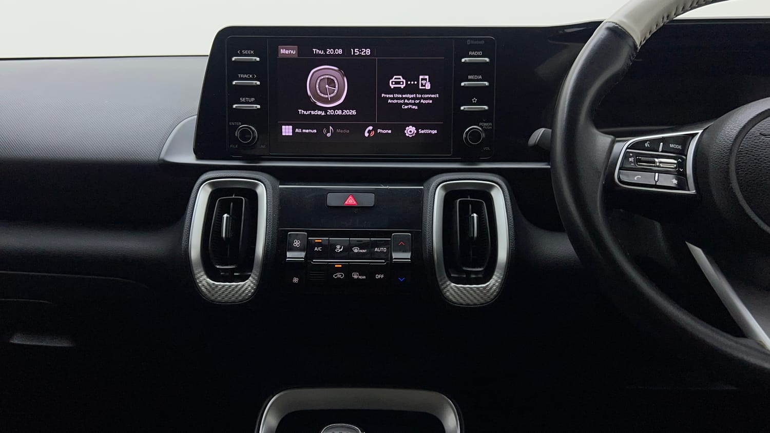 Used 2022 Kia Sonet HTK Plus 1.2 Petrol Manual interior MUSIC SYSTEM & AC CONTROL VIEW