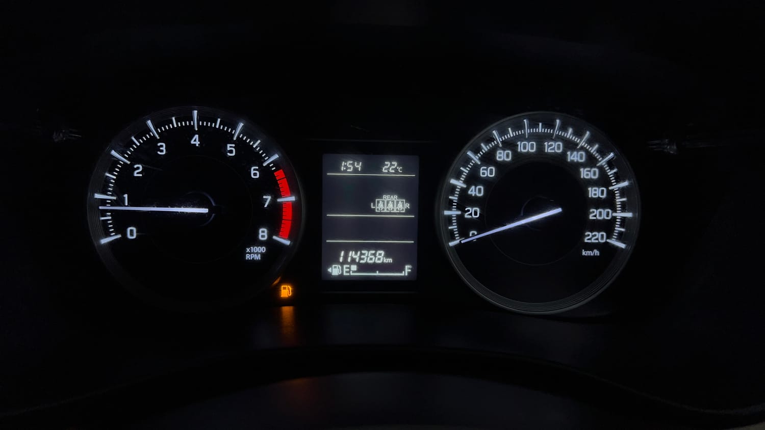 Used 2025 Toyota Glanza E Petrol Manual interior CLUSTERMETER VIEW
