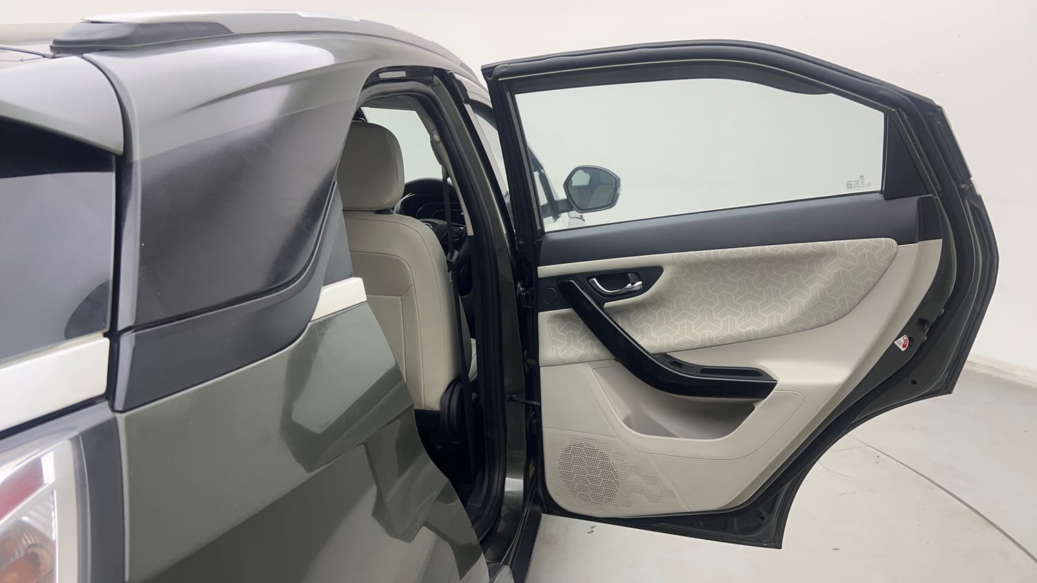 Used 2022 Tata Nexon XZA Plus (Premium) Diesel Diesel Automatic interior RIGHT REAR DOOR OPEN VIEW