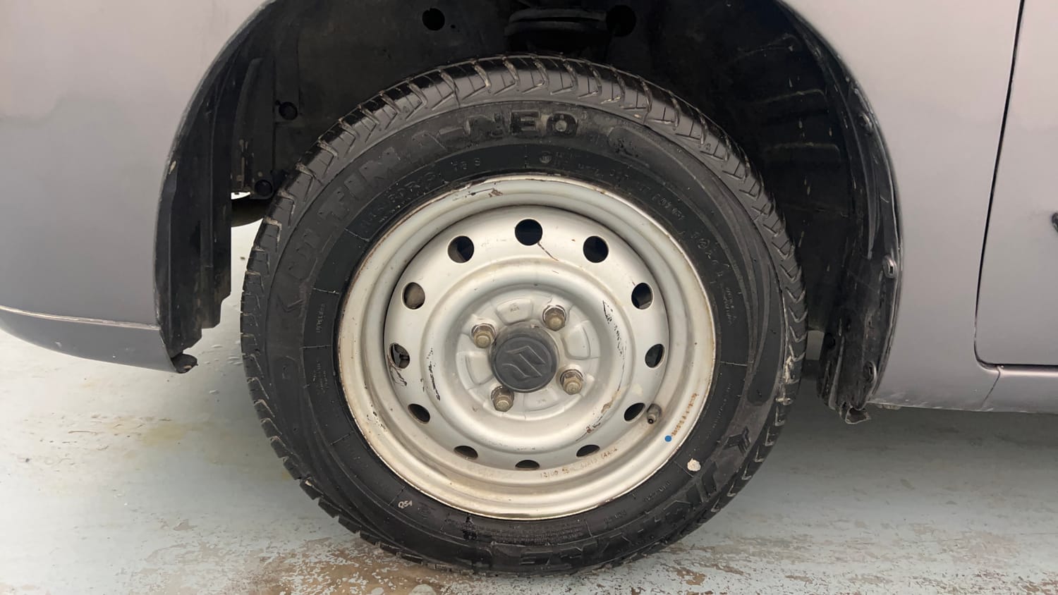 Used 2012 Maruti Suzuki Wagon R LXi Petrol Manual tyres LEFT FRONT TYRE RIM VIEW