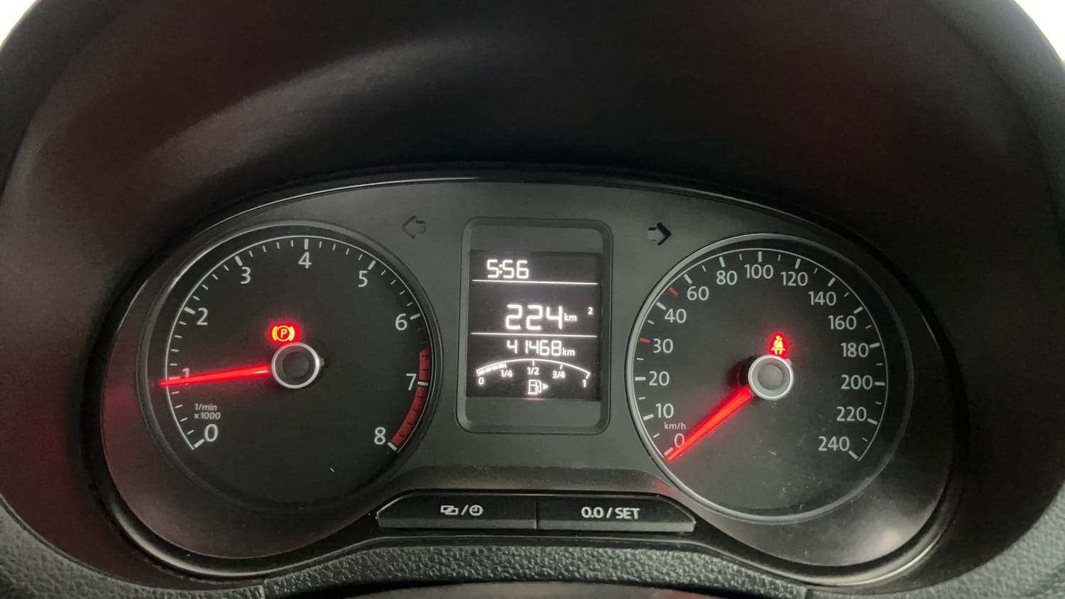 Used 2020 Volkswagen Polo Highline Plus 1.0L TSI Petrol Manual interior CLUSTERMETER VIEW