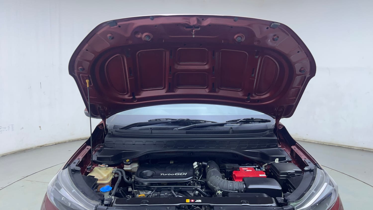Used 2021 Kia Sonet GTX Plus 1.0 DCT Petrol Automatic engine ENGINE & BONNET OPEN FRONT VIEW