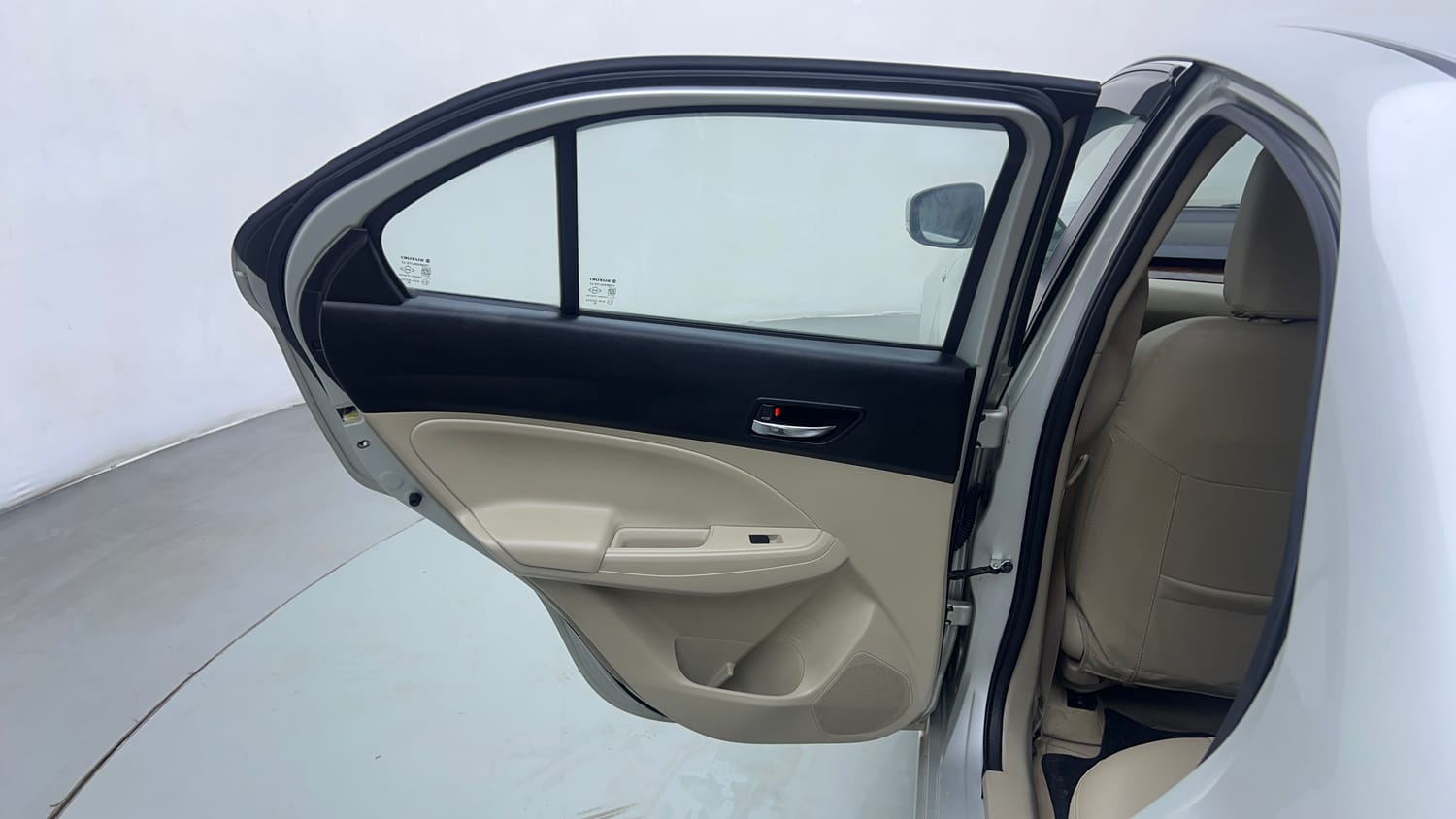 Used 2019 Maruti Suzuki Dzire VXi AMT Petrol Automatic interior LEFT REAR DOOR OPEN VIEW