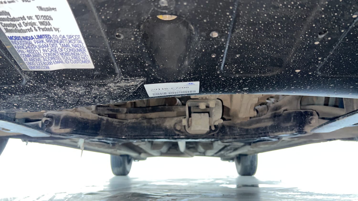 Used 2018 Hyundai Elite i20 Sportz 1.2 Petrol Manual extra FRONT LEFT UNDERBODY VIEW