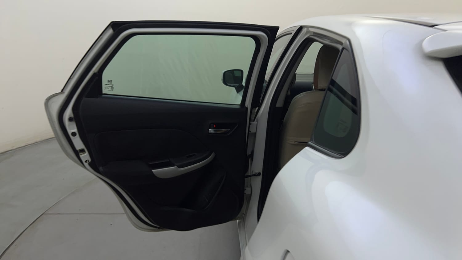 Used 2017 Maruti Suzuki Baleno Zeta 1.2 AT Petrol Automatic interior LEFT REAR DOOR OPEN VIEW
