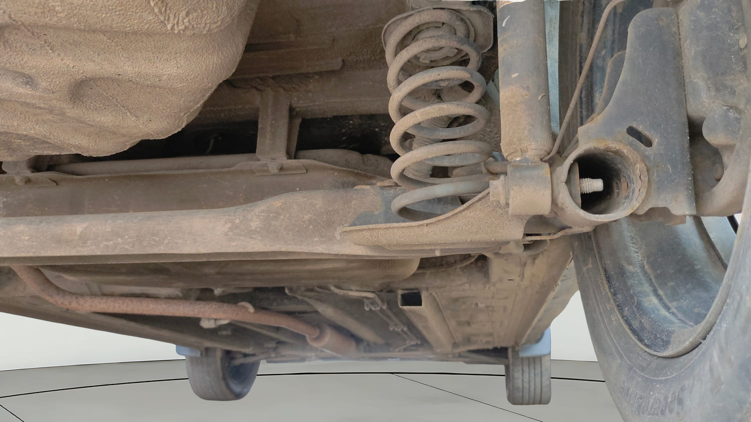 Used 2021 Renault Kiger RXT MT Petrol Manual extra REAR RIGHT UNDERBODY VIEW