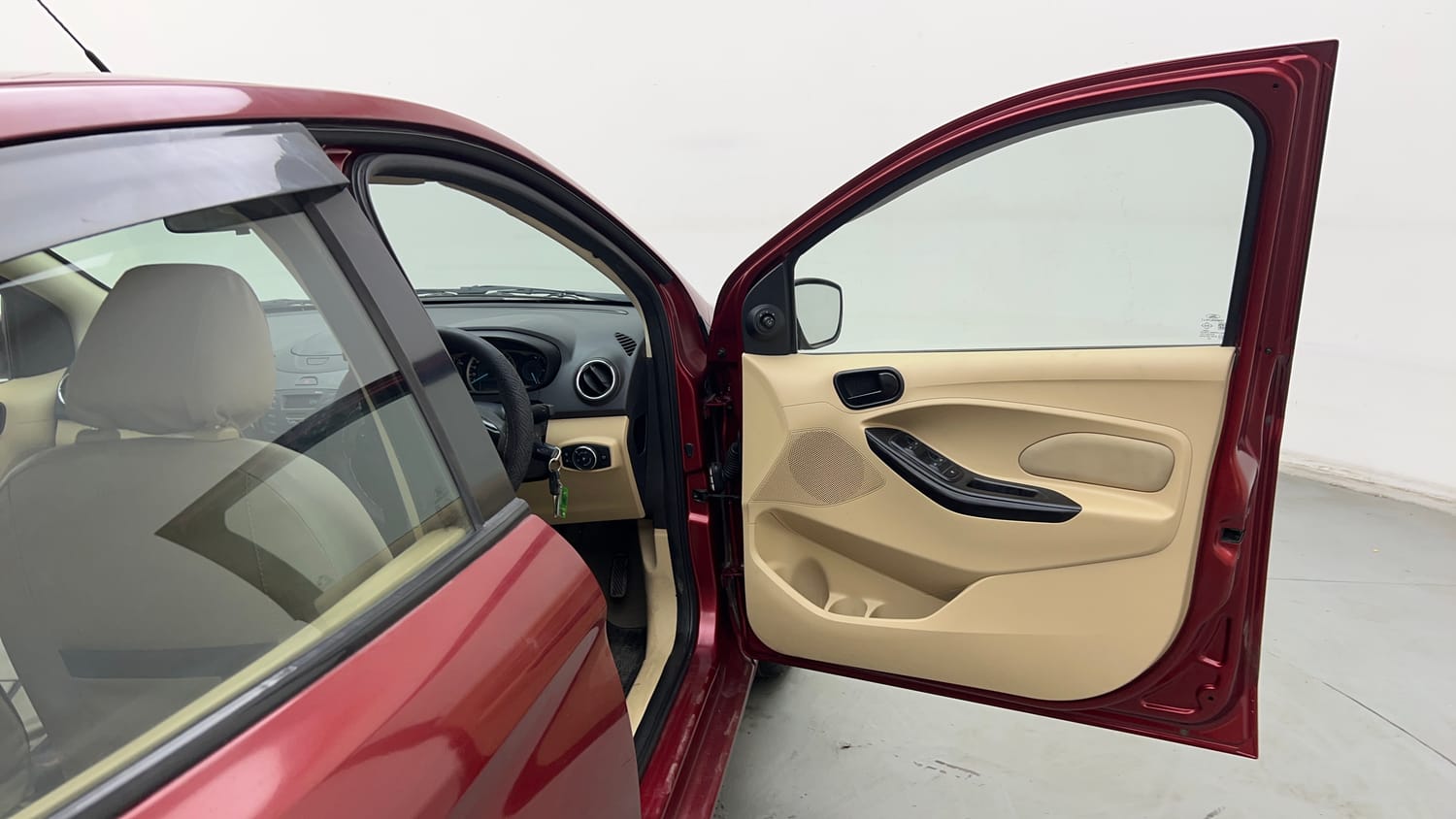 Used 2015 Ford Figo Aspire Trend 1.2 Ti-VCT Petrol Manual interior RIGHT FRONT DOOR OPEN VIEW