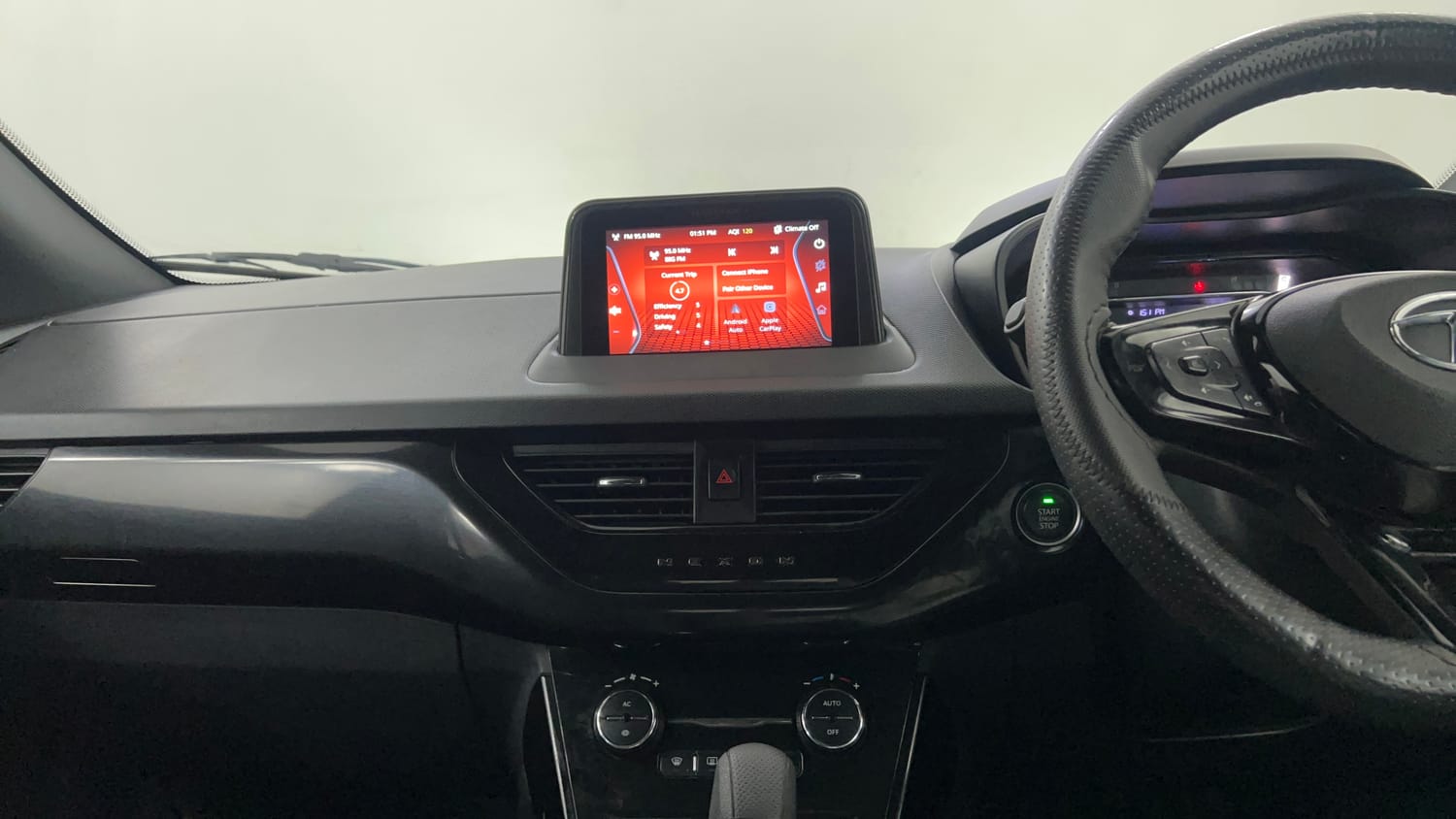Used 2022 Tata Nexon XZA Plus (HS) Dark Edition Petrol Automatic interior MUSIC SYSTEM & AC CONTROL VIEW