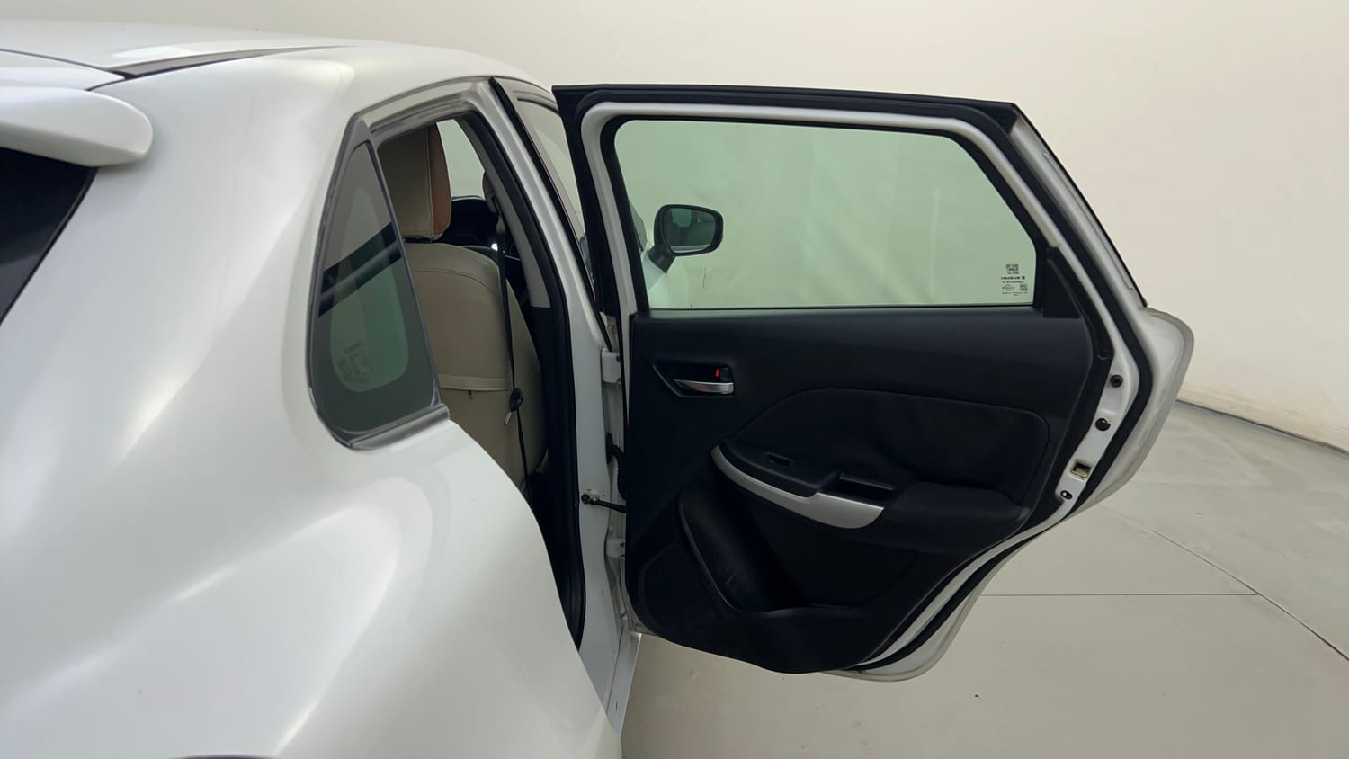Used 2017 Maruti Suzuki Baleno Zeta 1.2 AT Petrol Automatic interior RIGHT REAR DOOR OPEN VIEW